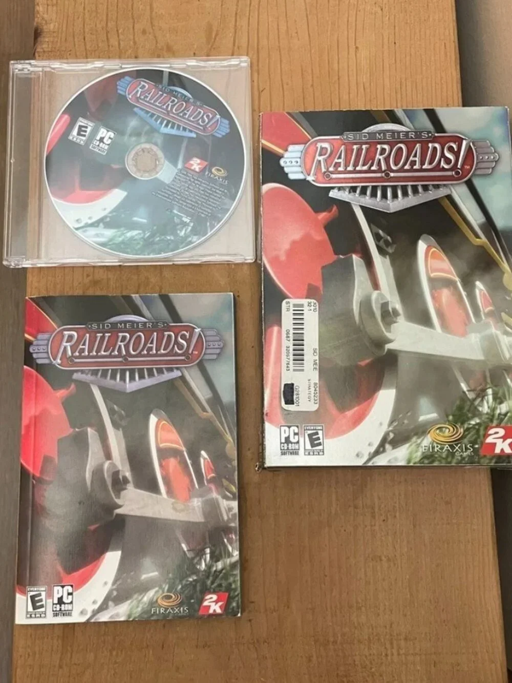 Sid Meier's Railroads PC Game 2006 CD-ROM w/ Manual Good Condition Windows